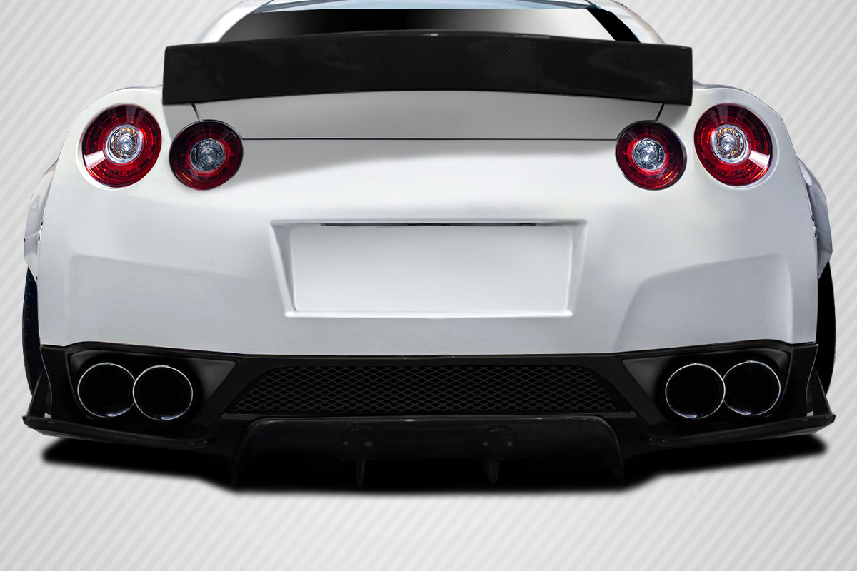Unleash the Beast: 2009 - 2016 Nissan GT - R R35 Carbon Creations LBW 3 - Piece Rear Diffuser / Splitters