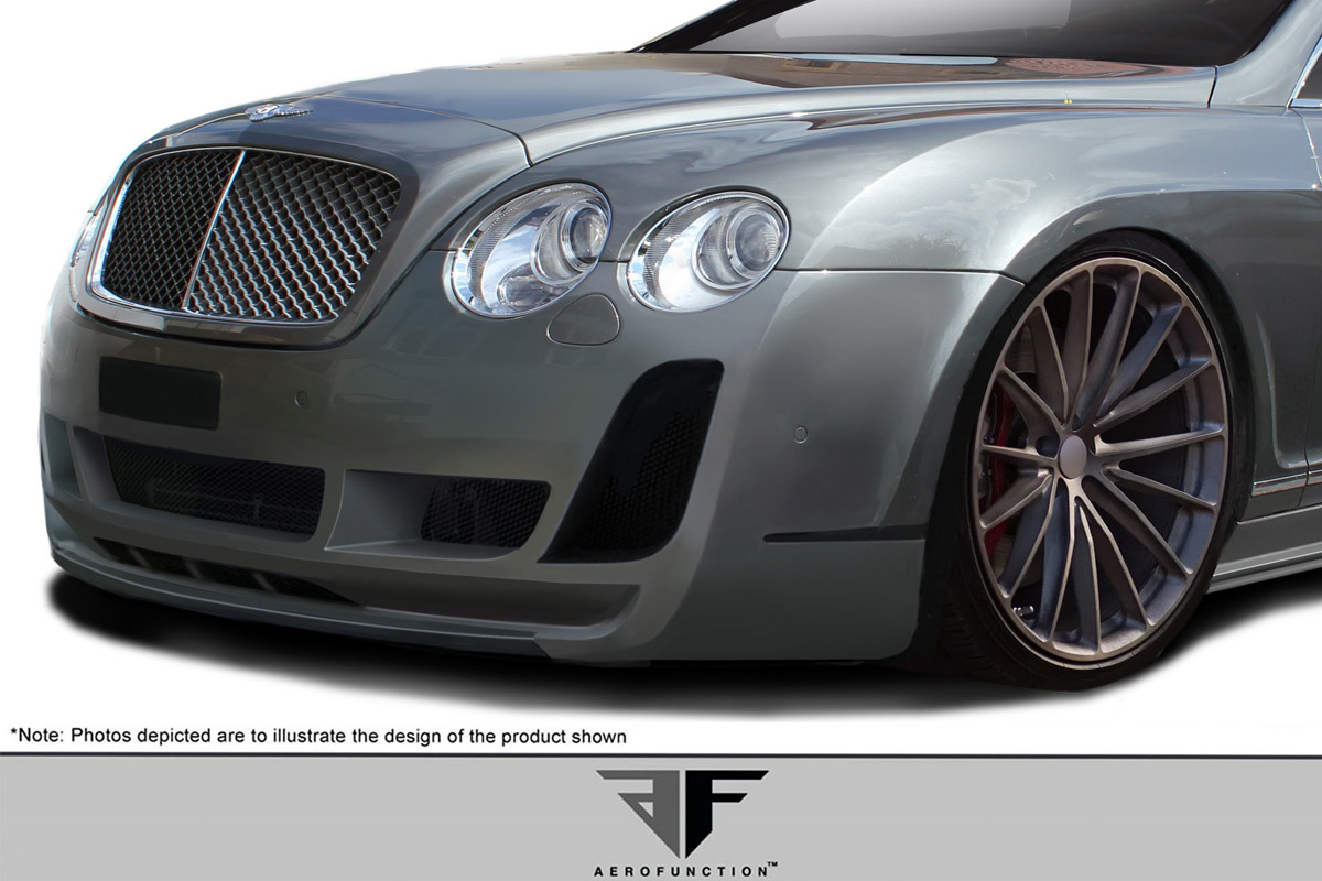 Enhance Your 2003 - 2010 Bentley Continental GT GTC with AF - 2 Front Lip Spoiler (GFK)!