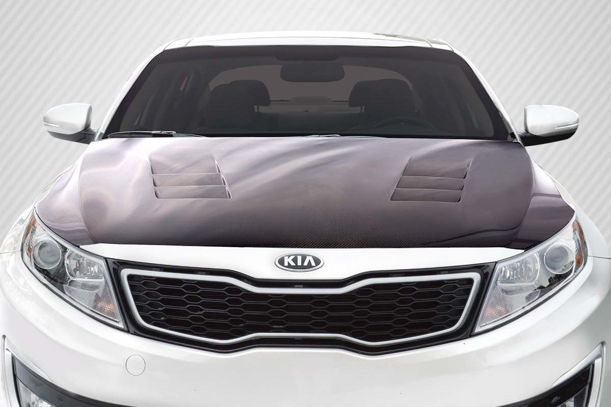 Upgrade Your 2011 - 2015 Kia Optima with Carbon Creations TS - 1 One - Piece Carbon Fiber Hood