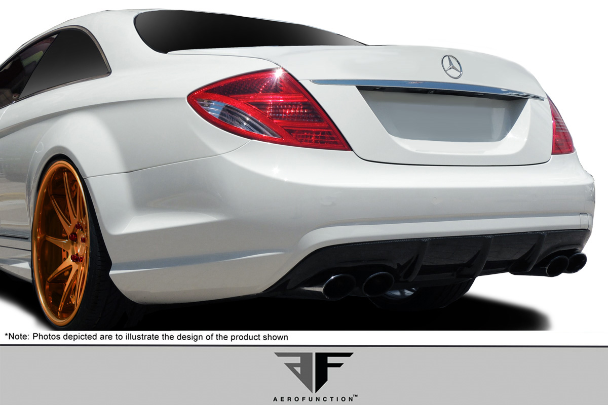 Unleash the Power: 2007 - 2009 Mercedes CL63 W216 Black Series Carbon AF - 1 Rear Diffuser (CFP) - 1 Piece