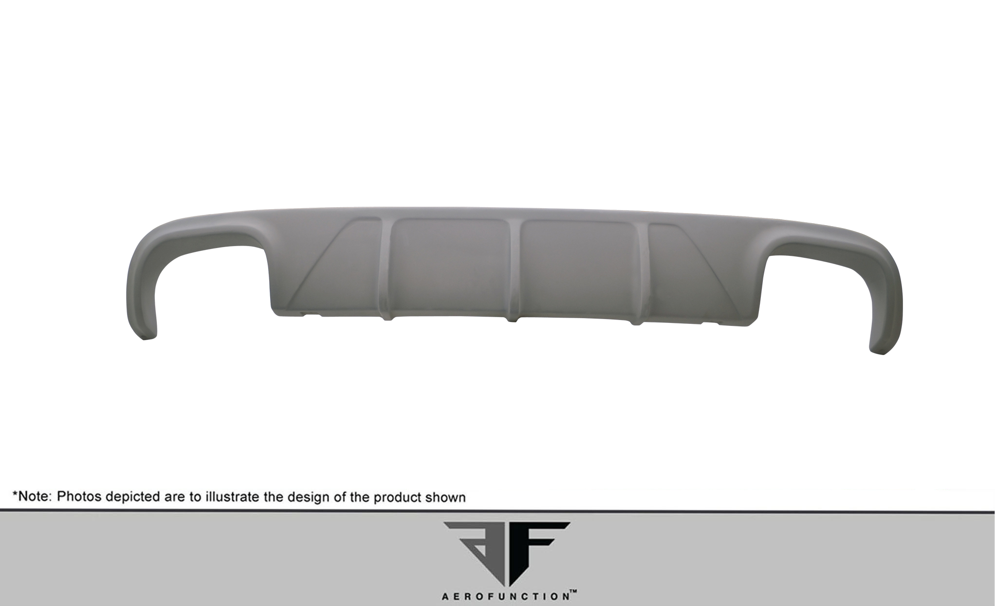 Upgrade Your 2009 - 2011 Porsche 911 Carrera 997 with the Stunning AF - 2 Rear Diffuser (GFK) - 1 Piece