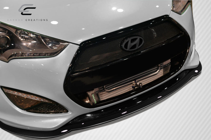 Unleash the Power! 2012 - 2017 Hyundai Veloster Turbo Carbon Creations GT Racing 1 - Piece Front Splitter