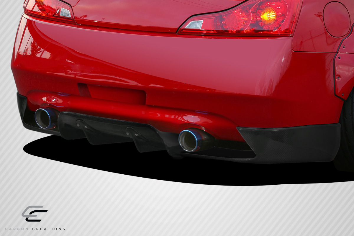 Upgrade Your 2008 - 2015 Infiniti G Coupe G37 Q60 with Carbon Creations LBW 3 - Piece Rear Diffuser
