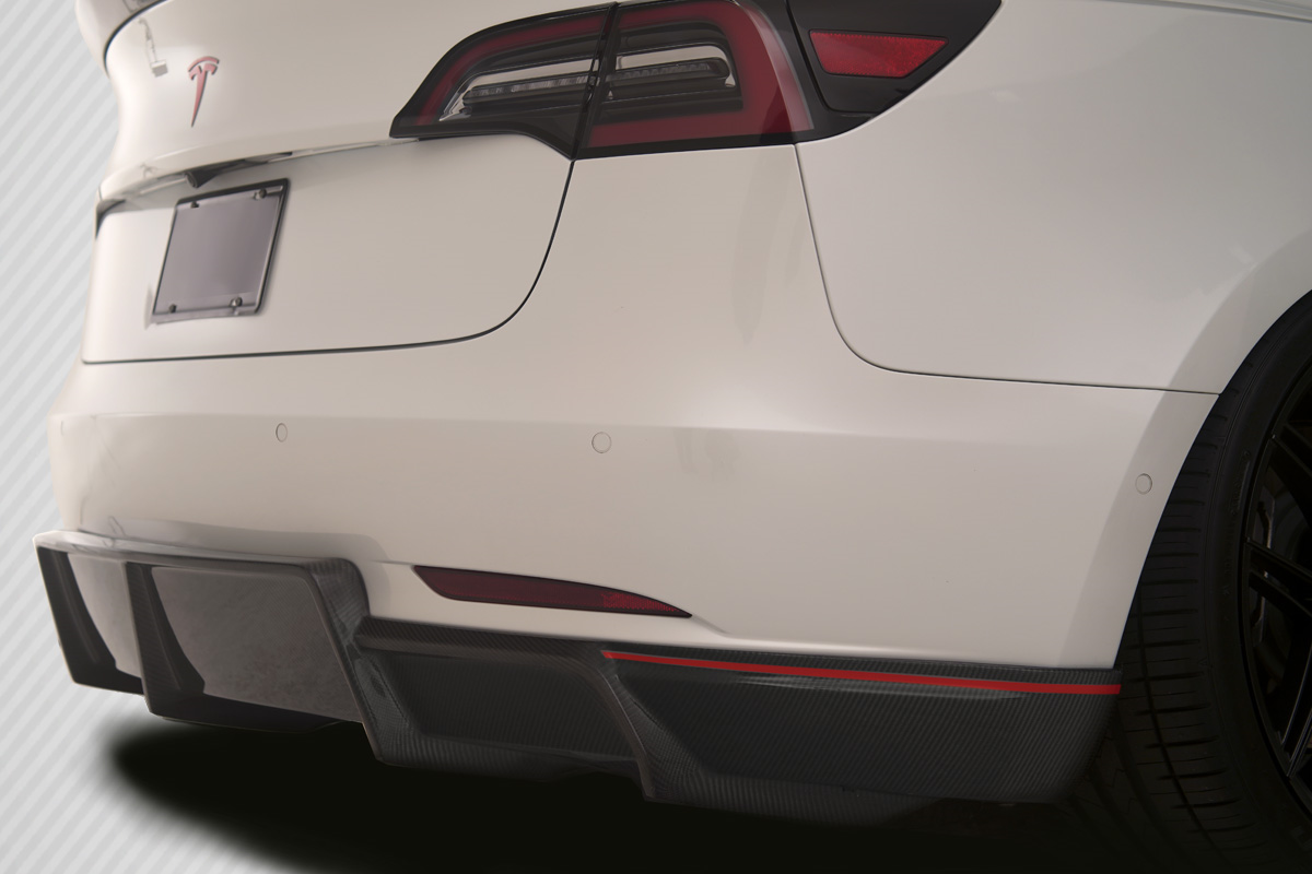 Revitalize Your 2018 - 2023 Tesla Model 3 with Carbon Creations GT Concept Rear Diffuser!