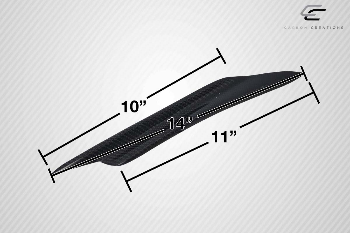 Universal Carbon Creations DriTech Vortex Canards - 4 Piece Set! Enhance Your Ride Now!
