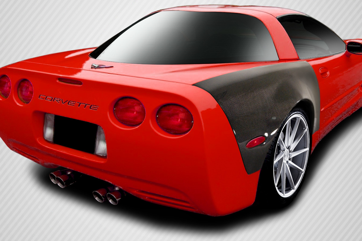 Upgrade Your 1997 - 2004 Chevrolet Corvette C5 2dr with Carbon Creations ZR Edition Rear Fenders - 2 Piece Set