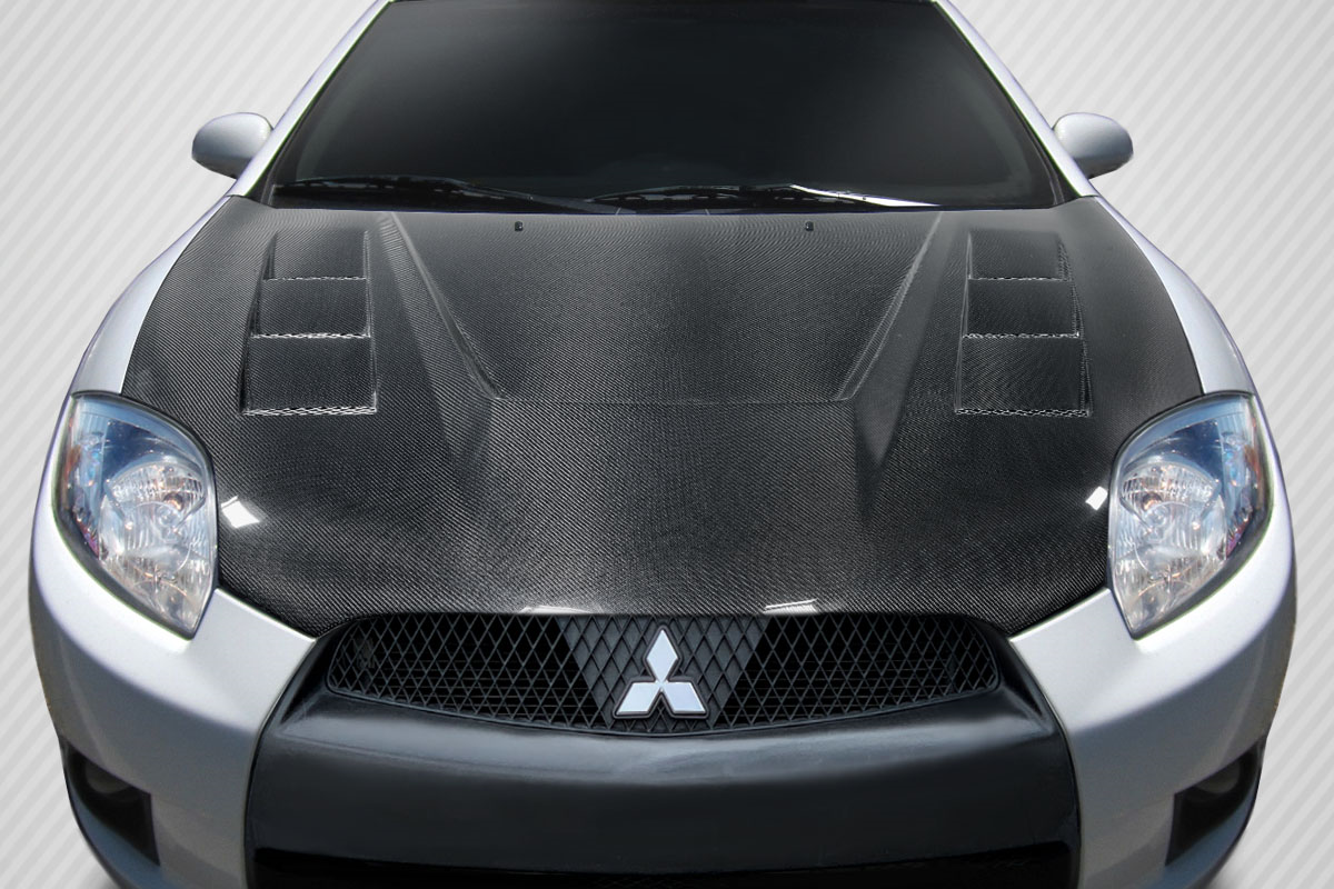 Unleash Style: 2006 - 2012 Mitsubishi Eclipse Carbon Creations Magneto 1 - Piece Hood