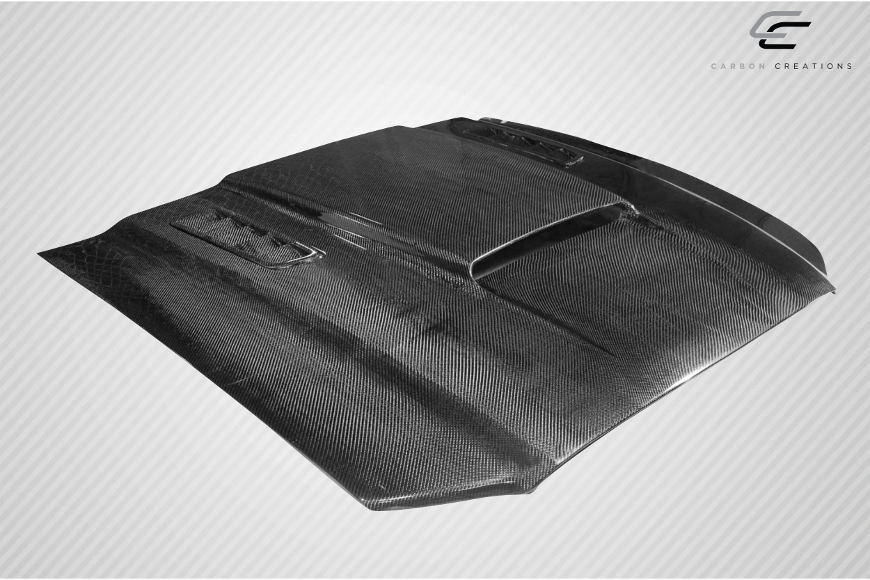 Revamp Your 2013 - 2014 Ford Mustang or 2010 - 2014 Mustang GT500 with Carbon Creations CVX One - Piece Hood