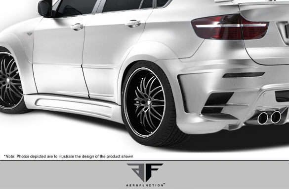 Enhance Your 2008 - 2014 BMW X6/X6M with AF - 3 Wide Body Rear Door Caps (GFK) - 2 Piece Set!