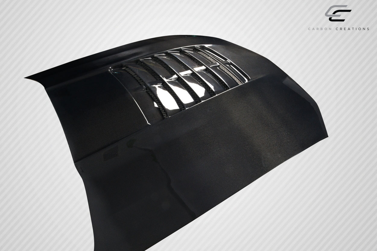 Unleash Your 2005 - 2009 Ford Mustang with Carbon Creations GT500 V2 One - Piece Hood