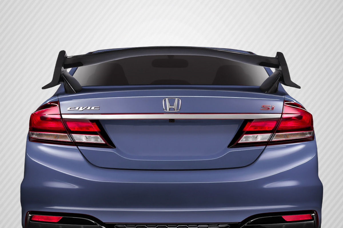 Transform Your 2006 - 2015 Honda Civic 4DR Sedan with Carbon Creations' Stunning Type R Look Rear Wing Spoiler