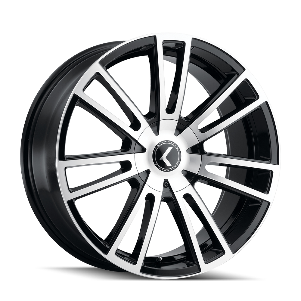 KRAZE SPECTRA Wheels - Gloss Black Machined, Ideal for Multiple Bolt Patterns!