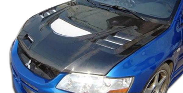 Unleash the Beast: 2003 - 2006 Mitsubishi Lancer Evolution 8 9 Carbon Creations C - 1 One - Piece Hood