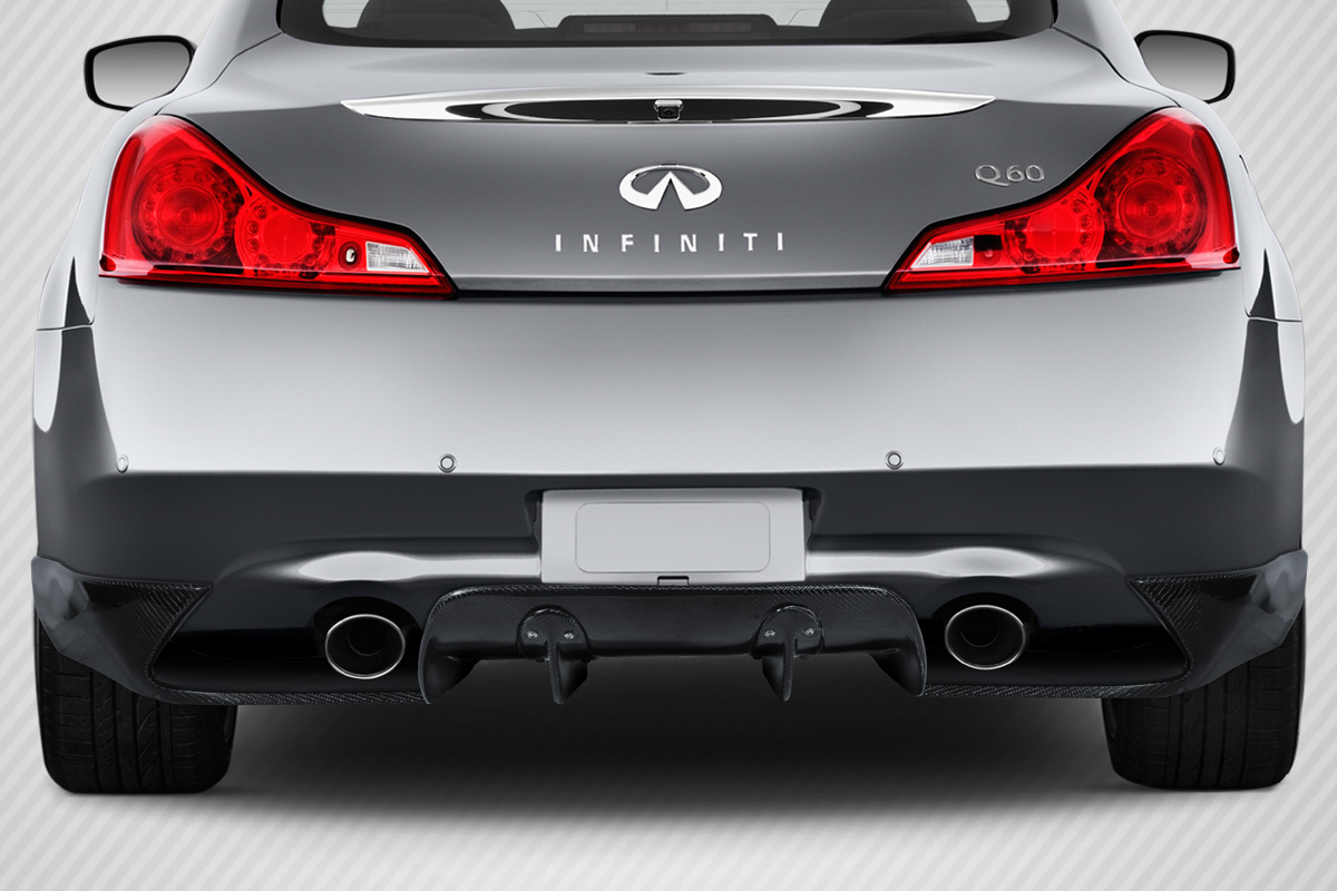 Upgrade Your 2008 - 2015 Infiniti G Coupe G37 Q60 with Carbon Creations LBW 3 - Piece Rear Diffuser