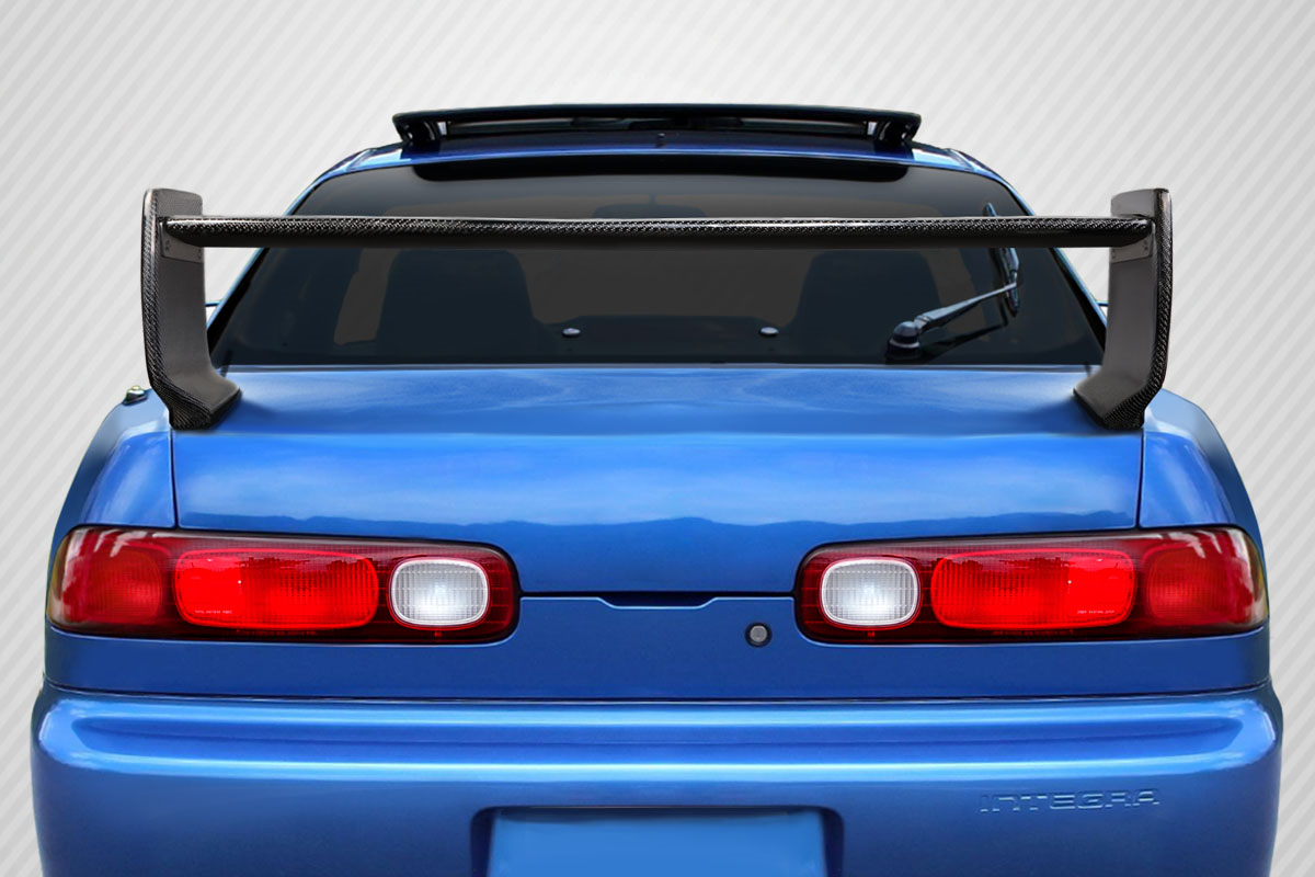 1994 - 2001 Acura Integra: Stunning Carbon Creations Type M V2 3 - Piece Rear Wing Spoiler