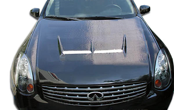 Unleash Style: 2003 - 2007 Infiniti G Coupe G35 Carbon Creations Type J One - Piece Hood