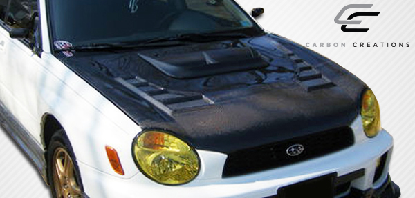 Get Your 2002 - 2003 Subaru Impreza WRX STI the Stunning Carbon Creations C - 1 One - Piece Hood Now!