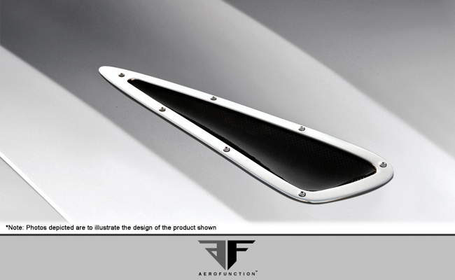 Enhance Your 2008 - 2014 BMW X6 E71 with AF - 1 Hood Vents (GFK) - 6 Piece Set