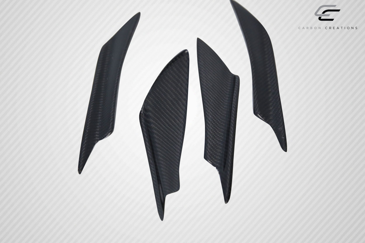 Universal Carbon Creations DriTech Vortex Canards - 4 Piece Set! Enhance Your Ride Now!