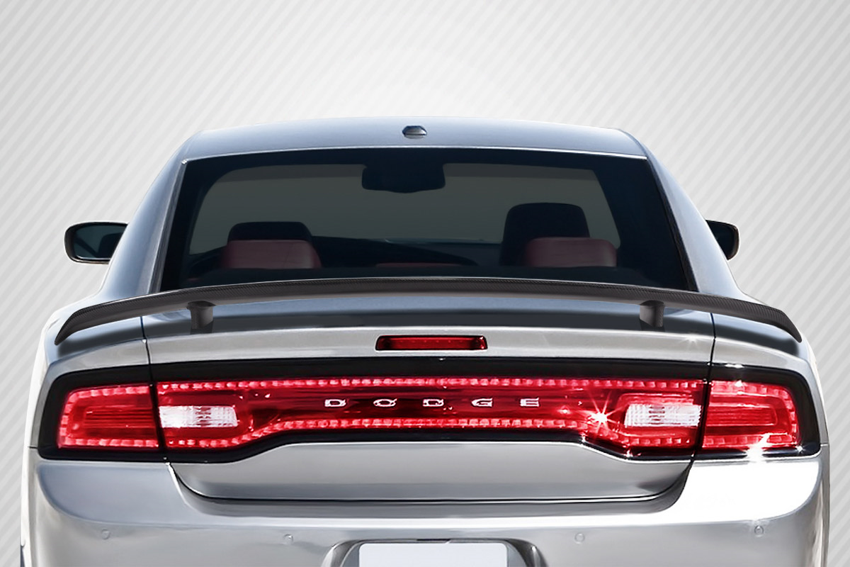 Upgrade Your 2011 - 2014 Dodge Charger with Carbon Creations' Stunning SRT Look Rear Wing Trunk Lid Spoiler!