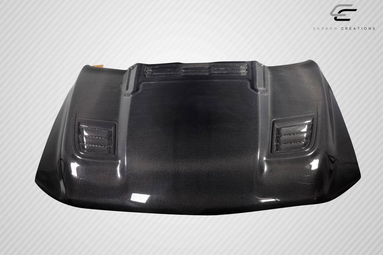 2019 - 2023 Dodge Ram Carbon Creations Rebel Mopar Look Hood - One Piece: Elevate Your Ride Now!