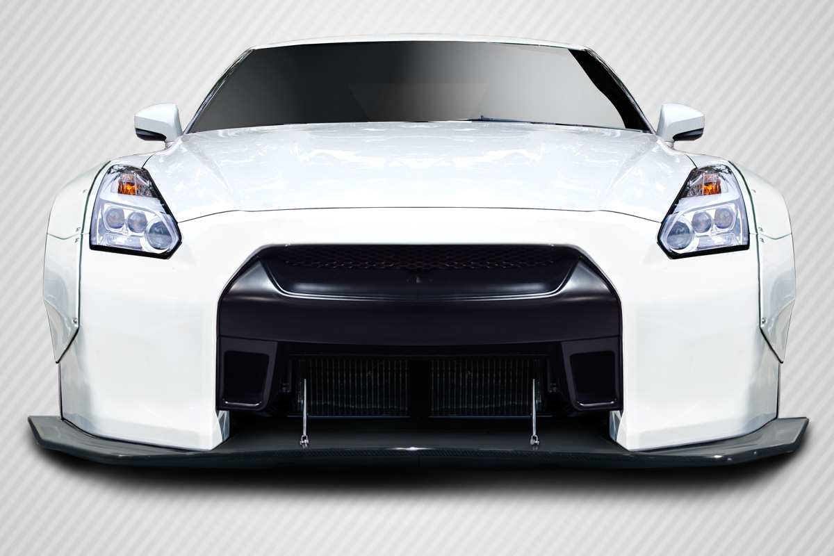 Revamp Your 2009 - 2016 Nissan GT - R R35 with Carbon Creations LBW Front Splitter!