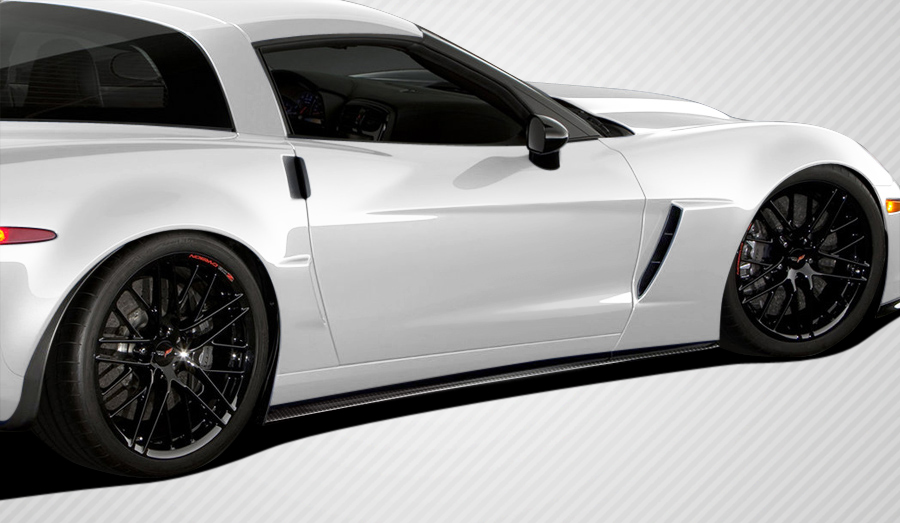 2005 - 2013 Chevrolet Corvette C6 Z06 GS ZR1: Stunning Carbon Creations GT500 4 - Piece Body Kit