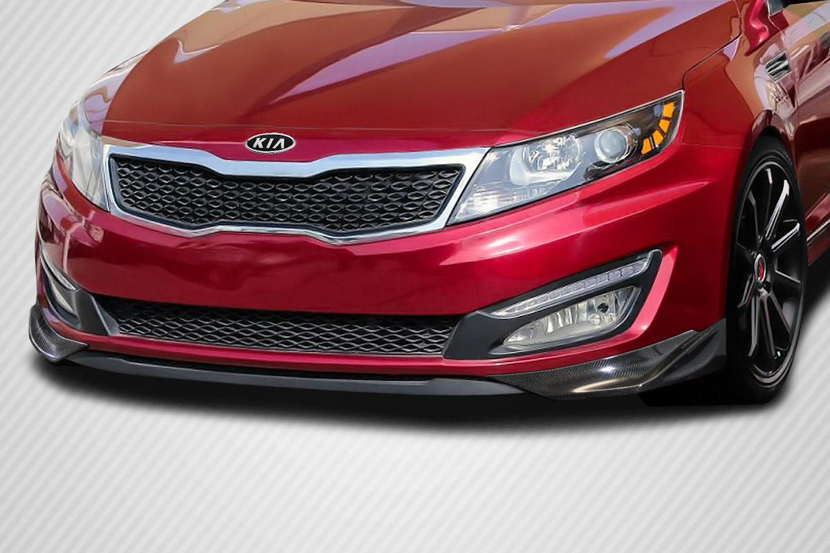 Upgrade Your 2011 - 2013 Kia Optima with Carbon Creations MC 2 - Piece Front Lip Add - Ons!