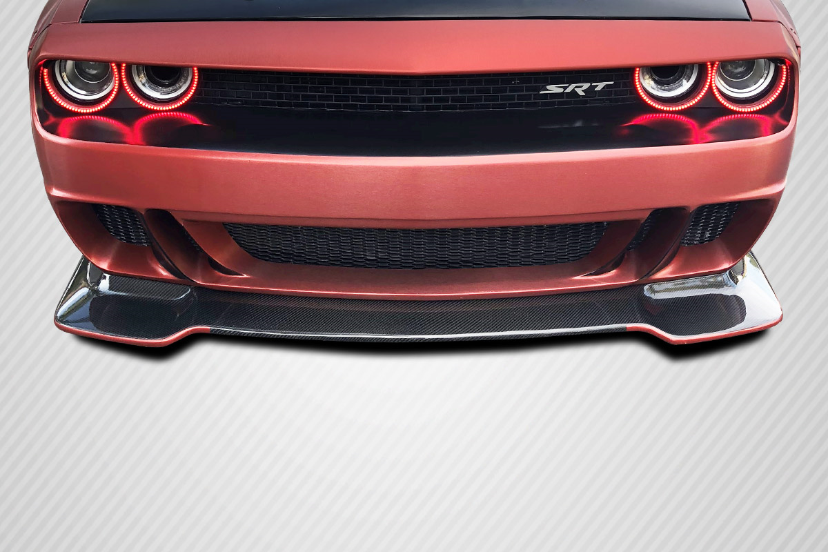 2008 - 2023 Dodge Challenger Carbon Creations Circuit Front Lip: One Piece for a Stunning Upgrade!