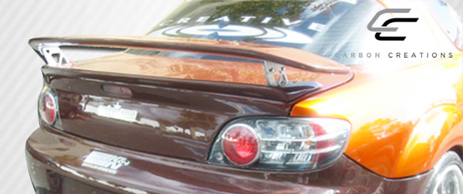 Upgrade Your 2004 - 2011 Mazda RX - 8 with Carbon Creations M - 1 Speed Wing Trunk Lid Spoiler!