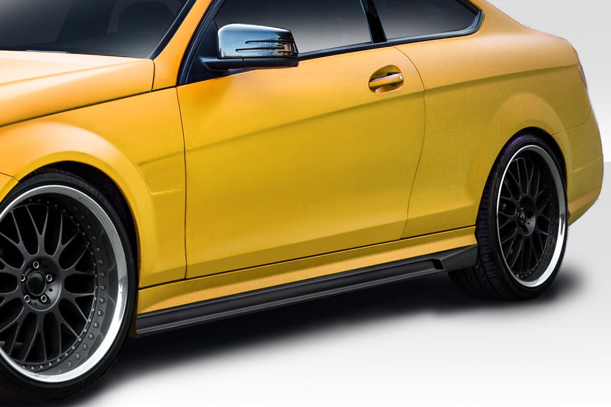 Upgrade Your 2008 - 2014 Mercedes C Class C63 W204 with Stunning AF - 1 Side Skirts Rocker Panels (GFK) - 2 Piece Set