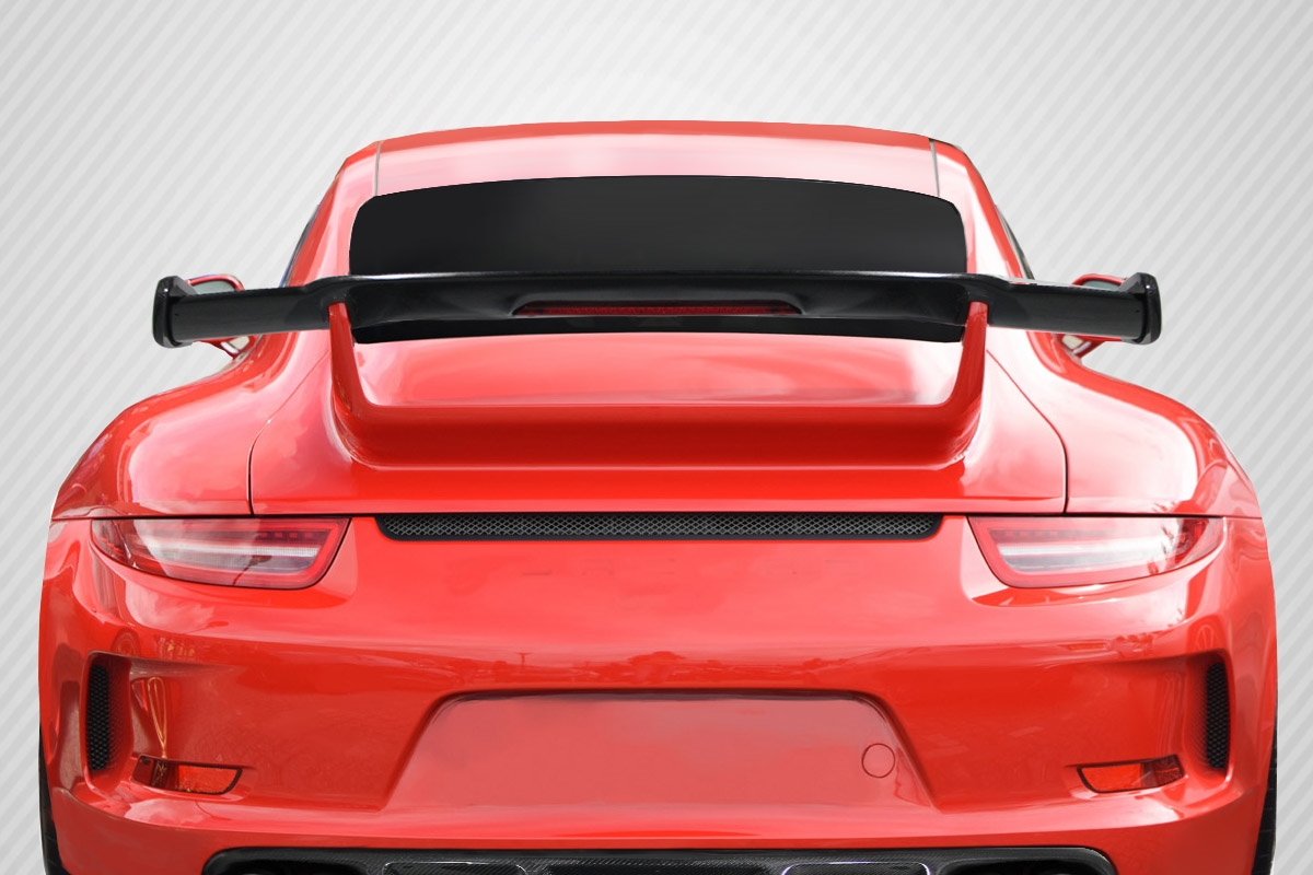Transform Your 2012 - 2015 Porsche 911 Carrera 991 with Carbon Creations DriTech GT3 Look Wing (Brake Light Included)!