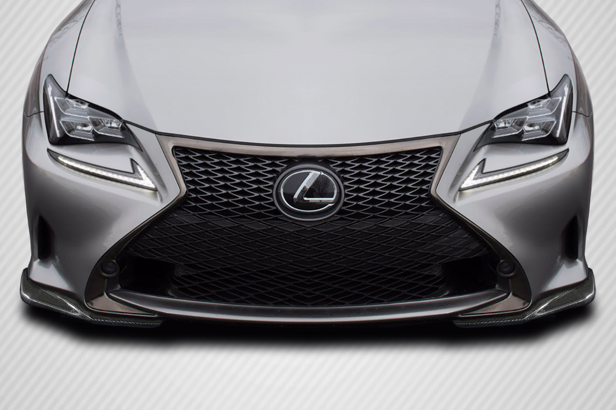 Unleash the Beast: 2014 - 2018 Lexus RC Series RC200T RC350 Carbon Creations EBS Front Lip Splitters (F Sport Only)