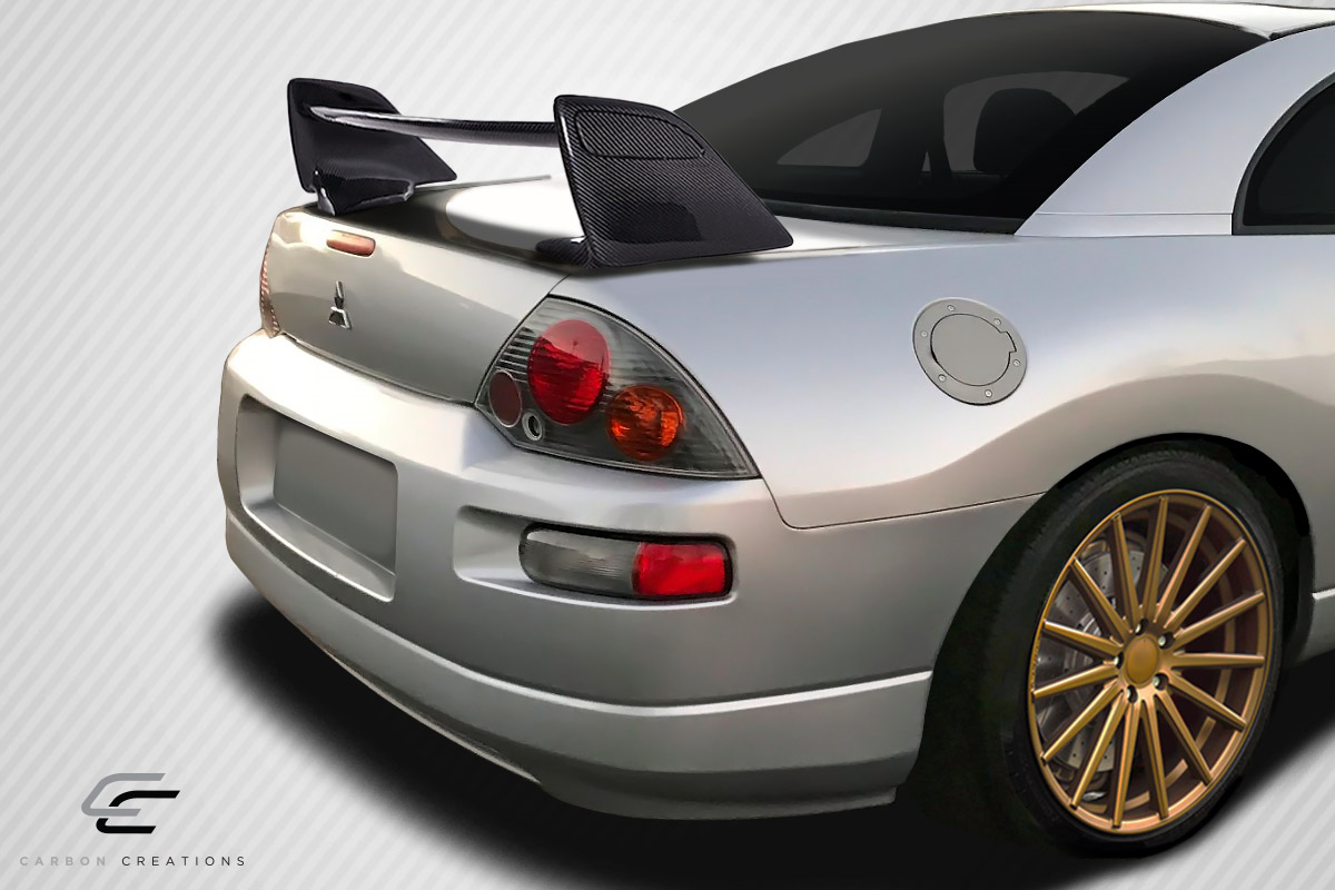 Upgrade Your 2000 - 2005 Mitsubishi Eclipse with Carbon Creations' Stunning 1 - Piece Shock Wing Trunk Lid Spoiler