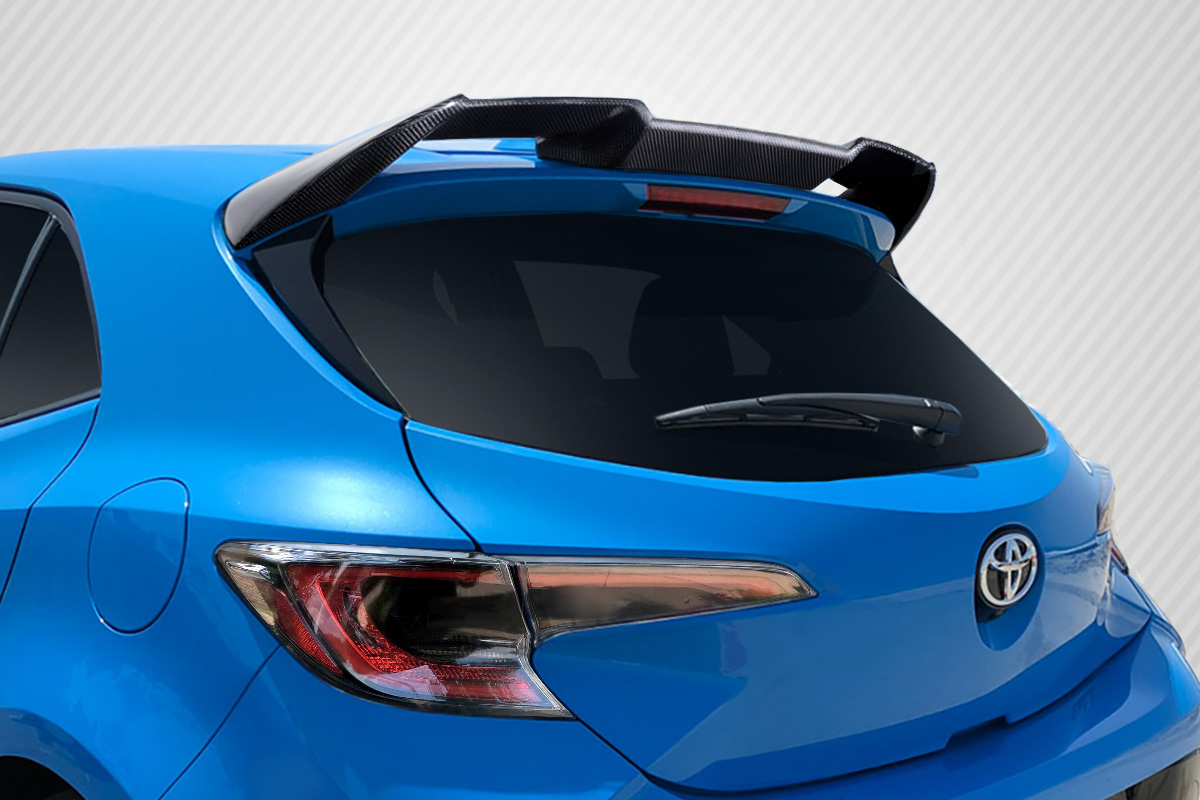 Upgrade Your 2019 - 2023 Toyota Corolla Hatchback with Carbon Creations A Spec Roof Wing Spoiler!