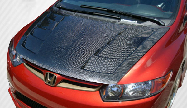 Unleash the Power: 2006 - 2011 Honda Civic 2DR Carbon Creations Circuit Hood