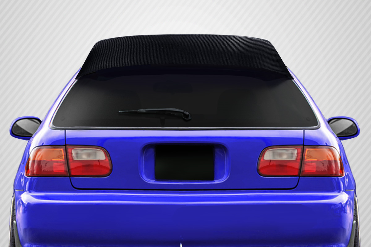 Get the Stunning 1992 - 1995 Honda Civic HB Carbon Creations Demon Rear Roof Wing Spoiler Now!
