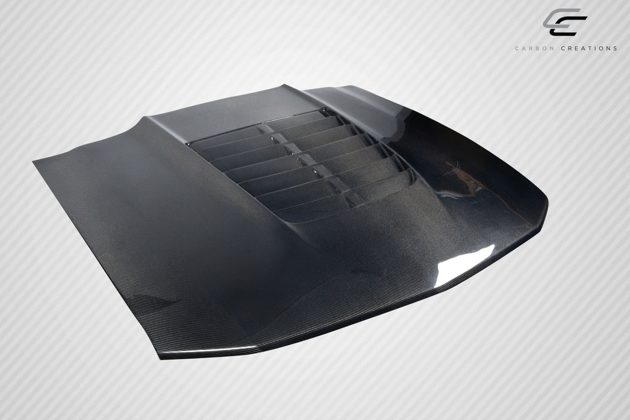 Unleash Your 2005 - 2009 Ford Mustang with Carbon Creations GT500 V2 One - Piece Hood