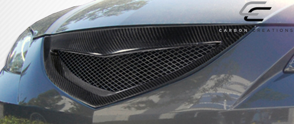 Upgrade Your 2004 - 2009 Mazda 3 4DR with Carbon Creations' Stunning 1 - Piece Open Mouth Grille