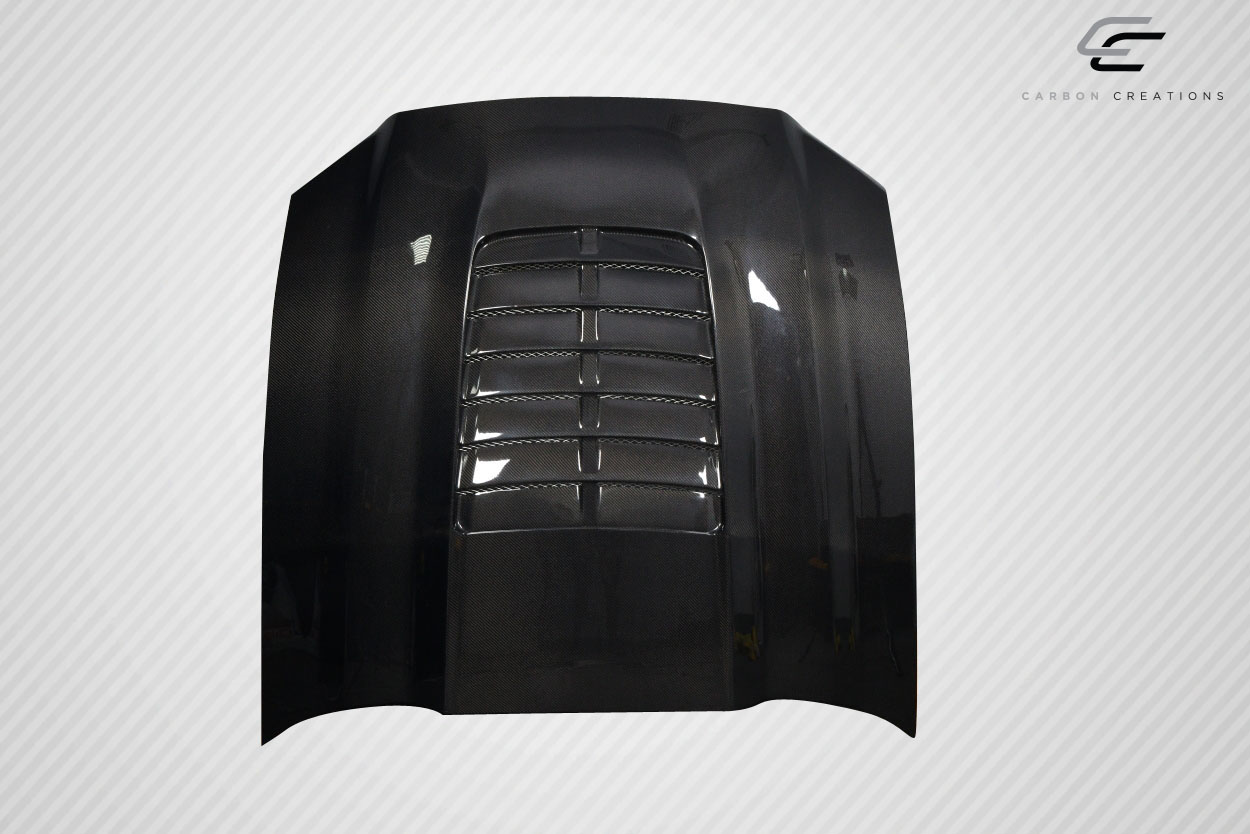 Upgrade Your 2013 - 2014 Ford Mustang or 2010 - 2014 Mustang GT500 with Carbon Creations GT500 V2 One - Piece Hood