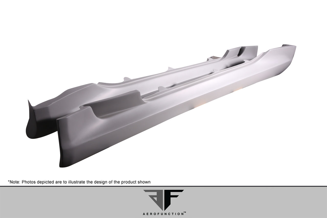 Upgrade Your 2003 - 2012 Mercedes SL Class R230 with AF - Signature 1 Series Wide Body Conversion Side Skirts (GFK) - 2 Piece Set
