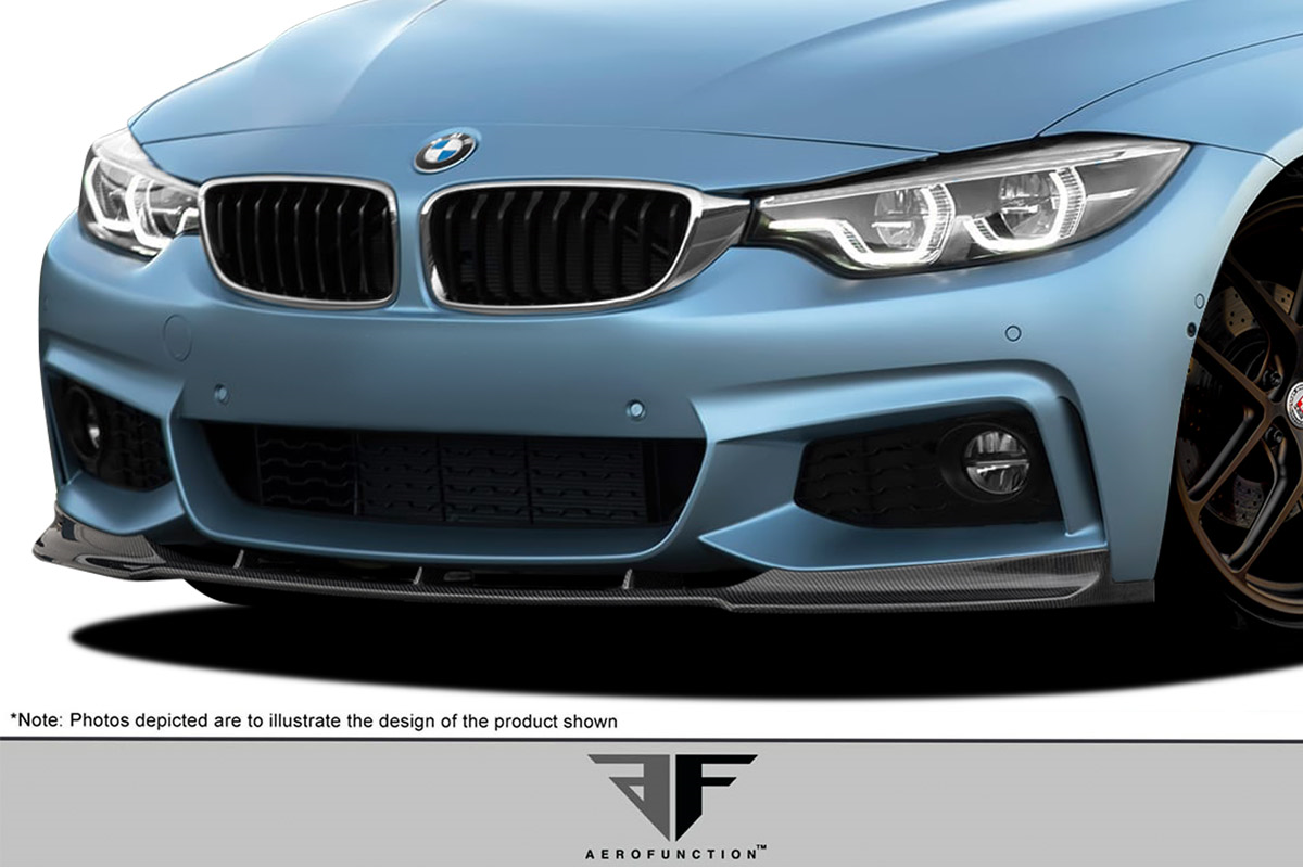 Upgrade Your 2014 - 2020 BMW 4 Series M - Sport F32 with Stunning Carbon AF - 1 Front Add - On Lip Under Spoiler (CFP)