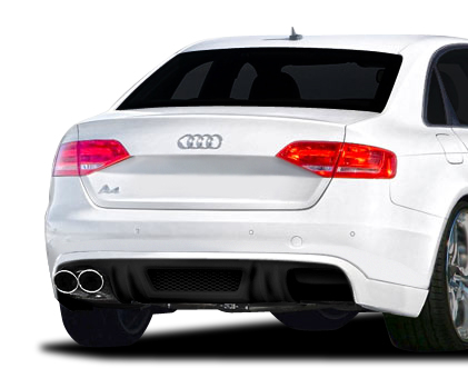 Upgrade Your 2009 - 2012 Audi A4 B8 4DR with the Stunning R - 1 Rear Diffuser (1 Piece)