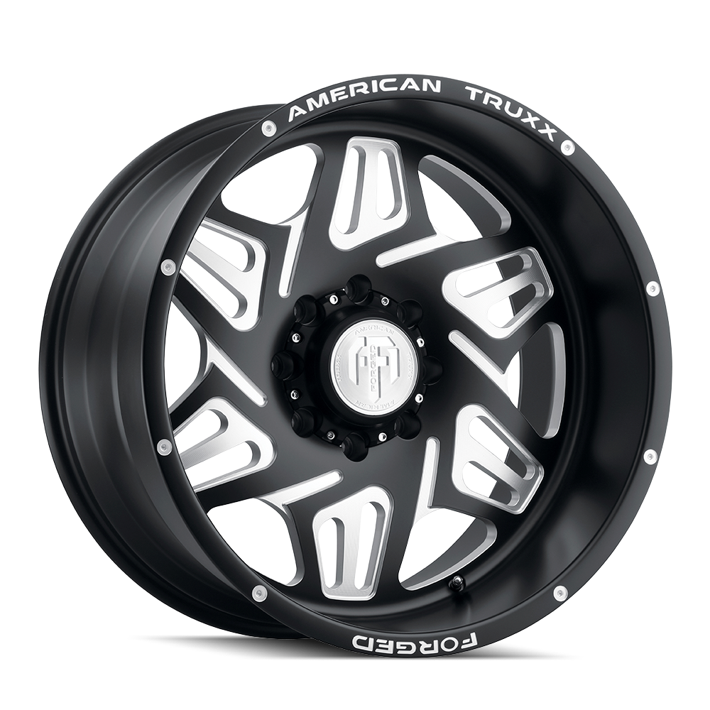 AMERICAN TRUXX ORION 22x12 8x180 ET-44 124.2 Matte Black Milled - Unleash Your Ride's Potential!