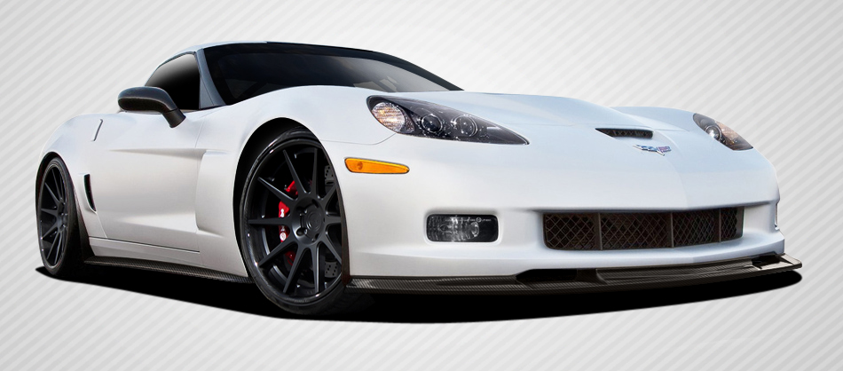 2005 - 2013 Chevrolet Corvette C6 Z06 GS ZR1: Stunning Carbon Creations GT500 4 - Piece Body Kit