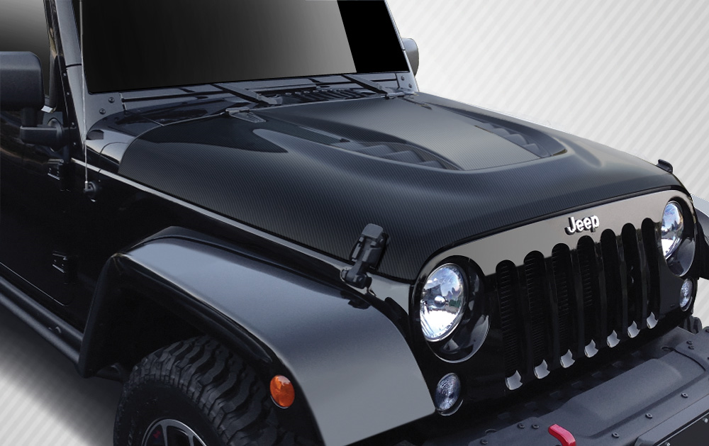 Upgrade Your 2007 - 2018 Jeep Wrangler with Carbon Creations Power Dome Hood!