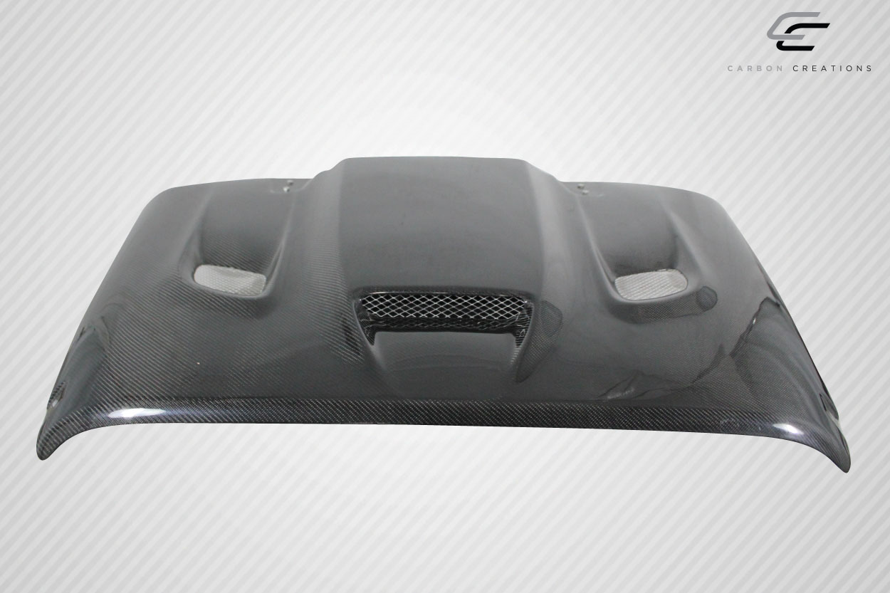 Transform Your 2007 - 2018 Jeep Wrangler with Carbon Creations' DriTech Hellcat Look 1 - Piece Hood