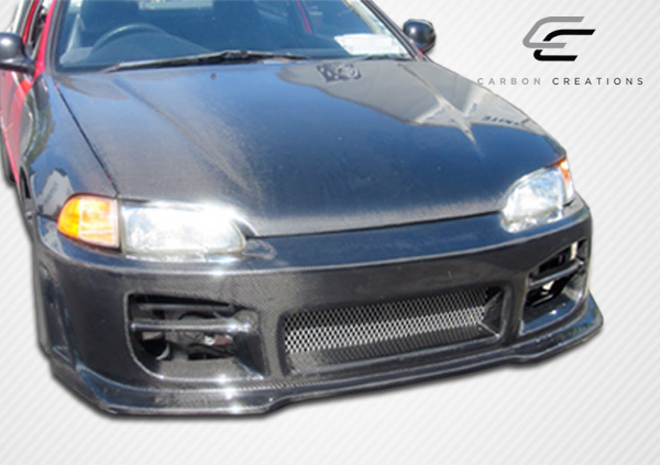 1992 - 1995 Honda Civic 2DR / HB Carbon Creations Dritech OEM Look Hood - One Piece: A Stunning Upgrade!