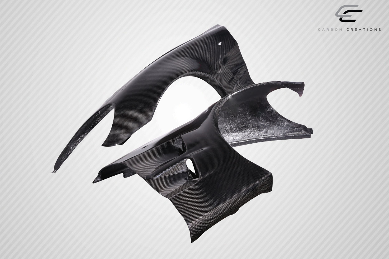 Unleash the Power: 2005 - 2013 Chevrolet Corvette C6 Carbon Creations ZR1 Look Front Fenders (2 - Piece Set)