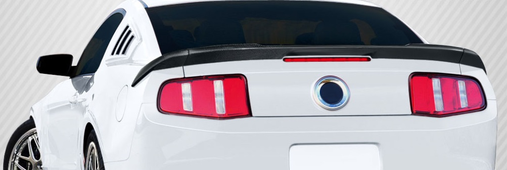 Unleash the Power: 2010 - 2014 Ford Mustang Carbon Creations R - Spec 3 - Piece Rear Wing Trunk Lid Spoiler